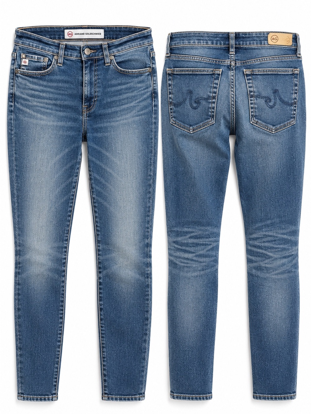 AG Adriano Goldschmied Farrah Skinny Ankle Jeans Blue Size 31R